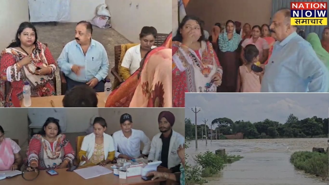 "पीलीभीत बाढ़: सीएमओ की मौजूदगी में लगाया गया निशुल्क स्वास्थ्य शिविर, मरीजों को मुफ्त दवा वितरण"
