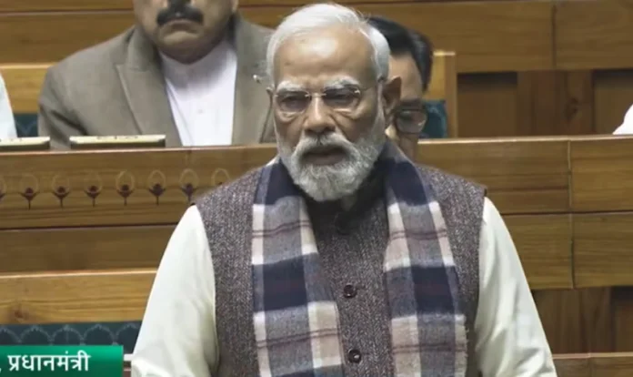 PM Modi in Parliament
