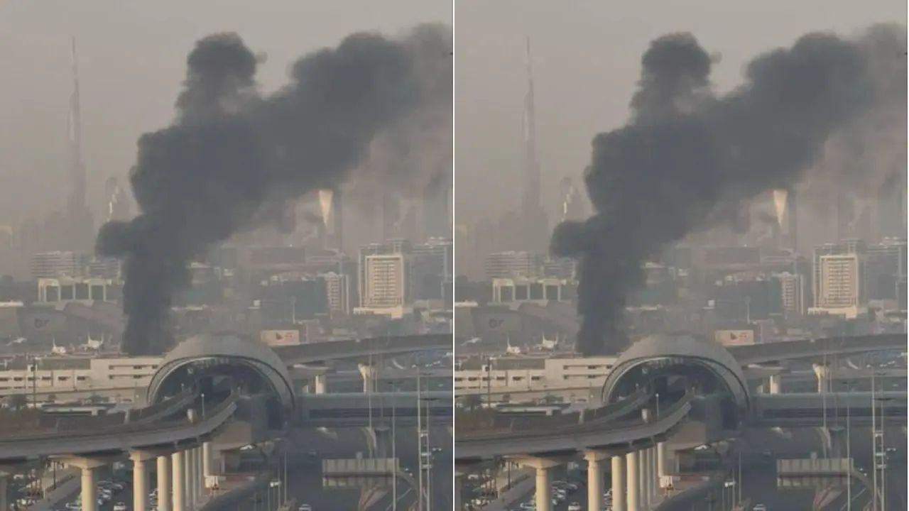 बुर्ज खलीफा पर ड्रोन मलबा गिरने से मामूली आग