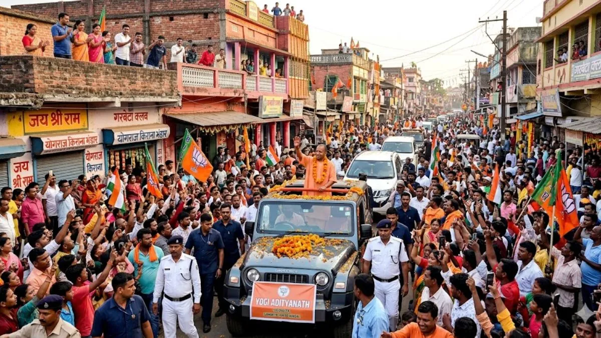 WestBengal: गारबेटा में भी योगी-योगी, सड़कों-छतों पर खड़े होकर हजारों लोगों ने किया बुलडोजर बाबा का दीदार